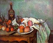 Paul Cezanne Onions and Bottles oil painting on canvas